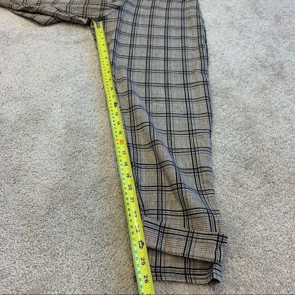 PRETTY Little Things NWT Black Tan Check Peg Leg Pants size 12 - Picture 12 of 13